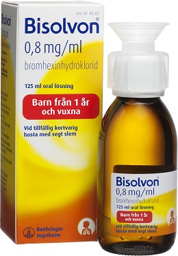 Bisolvon Oral Lösning 0,8 Mg/ml 125 Ml - Slemhosta - Apotek Hjärtat