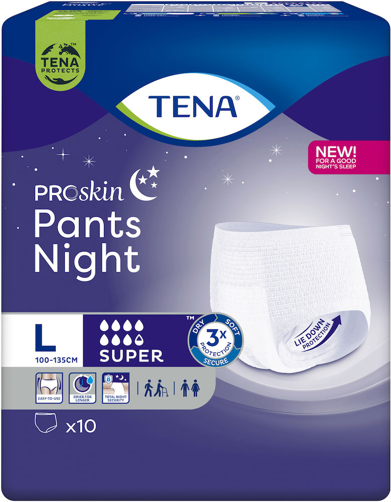 TENA Pants Night Super Large 10-pack - Apotek Hjärtat