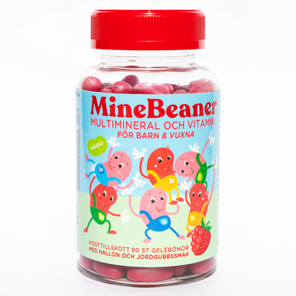 MineBeaner Mineraler & Vitaminer Tugg 90 st - Apotek Hjärtat