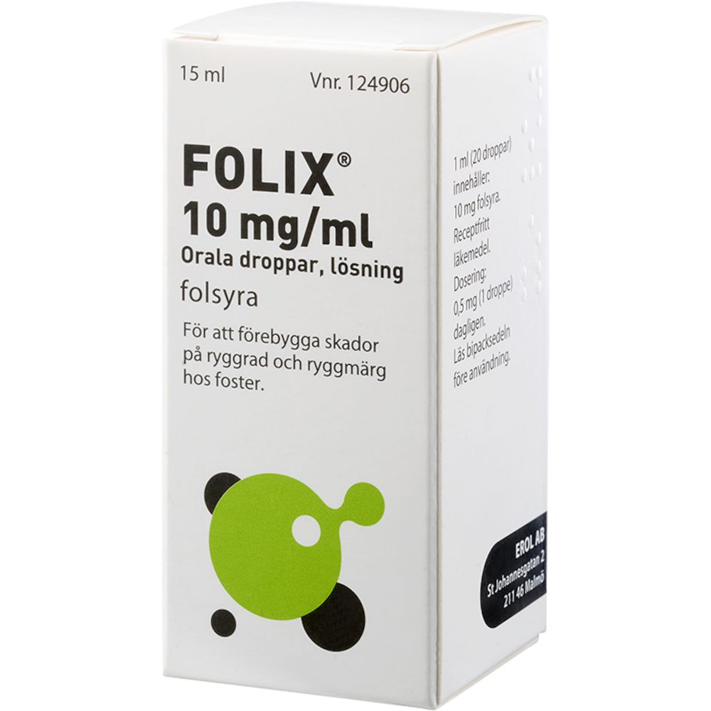 Folix Orala droppar, lösning 10mg/ml Flaska, 15ml