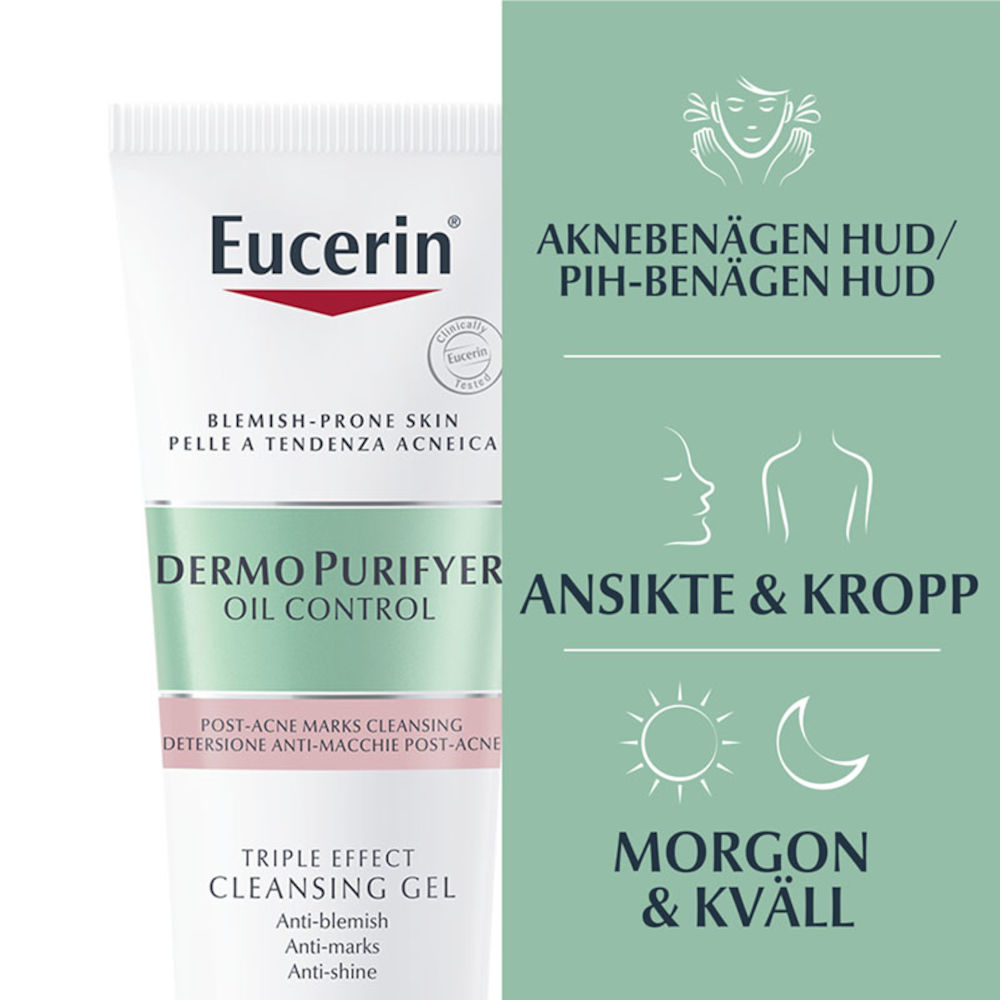 Eucerin DermoPurifyer Triple Effect Cleansing Gel 150ml - Apotek Hjärtat