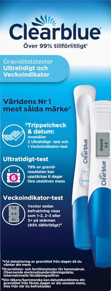 Clearblue Graviditetstest Triple Check Pack Apotek Hj Rtat