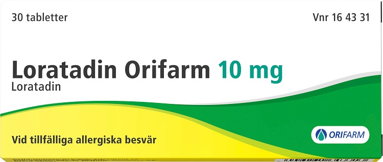 Loratadin Orifarm tablett 10 30 st Apotek Hjärtat