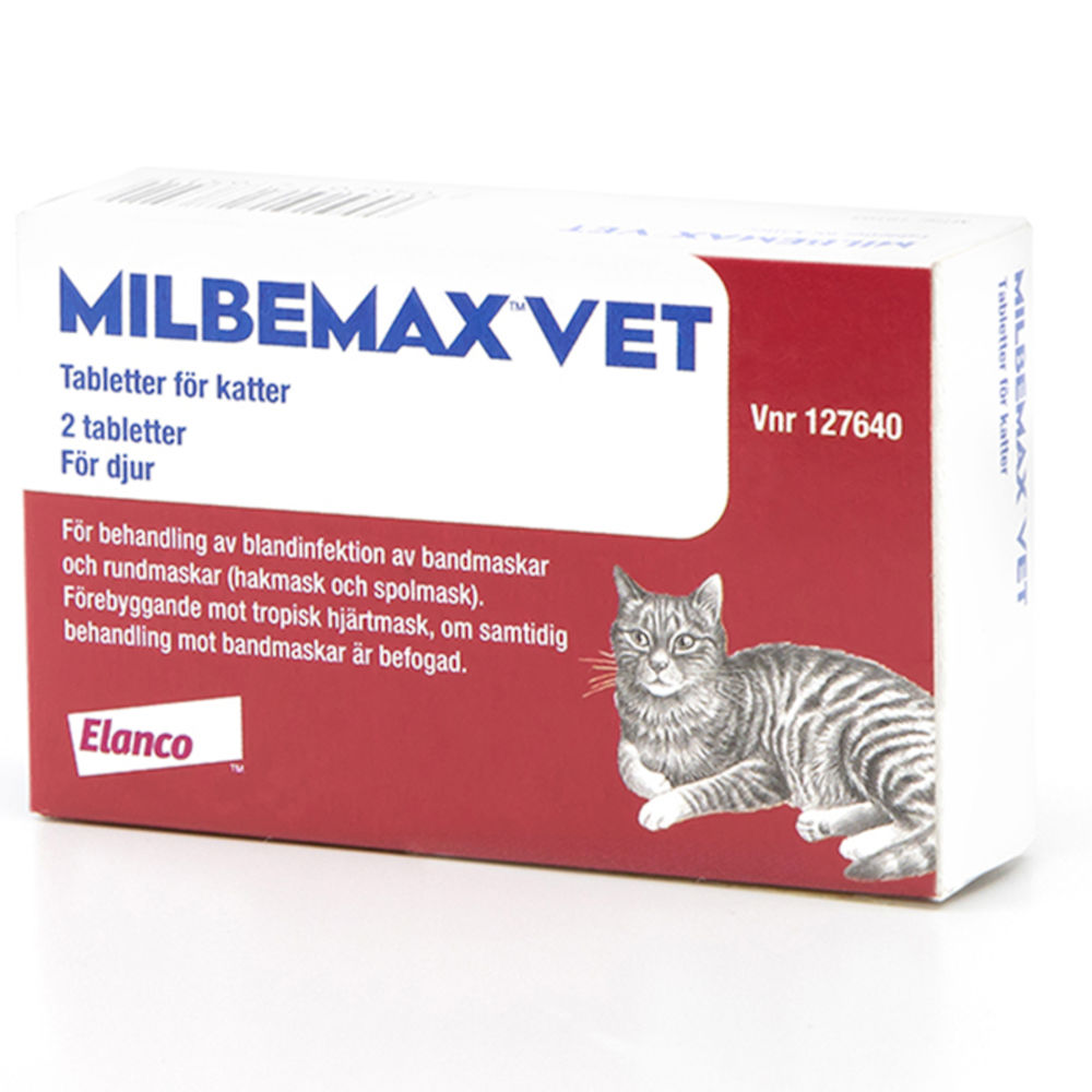 Milbemax vet. för katter tablett 2 st - Hjärtat