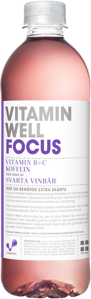 Vitamin Well Focus 50 cl - Apotek Hjärtat