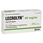 Lecrolyn ögondroppar i endosbehållare 40 mg/ml 60 st
